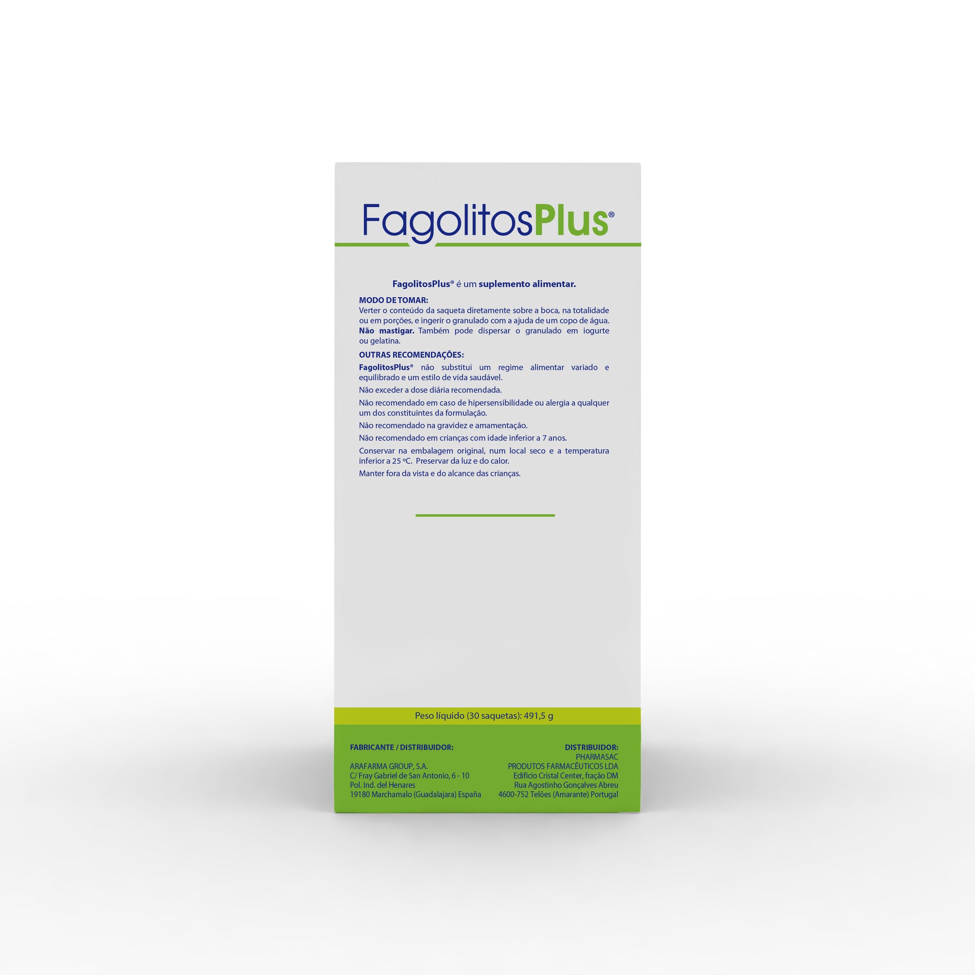 Ingredientes Fagolitos Plus cálculos renales